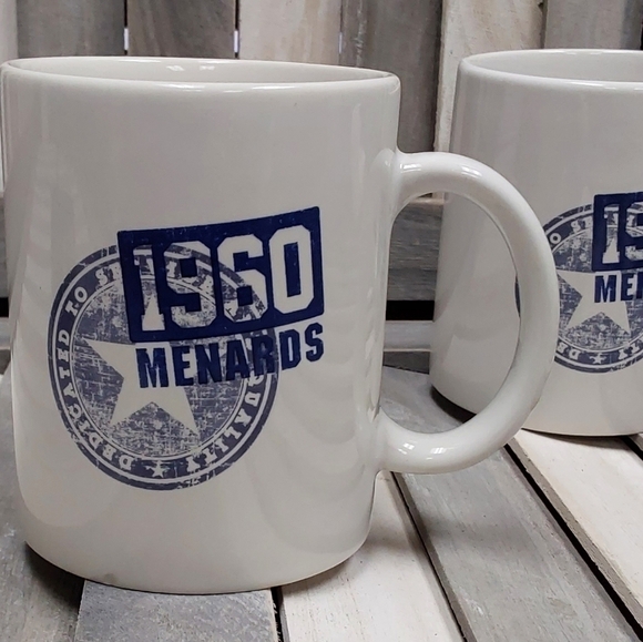Set of 2 Menards 1960 Coffee Mugs - Picture 3 of 6